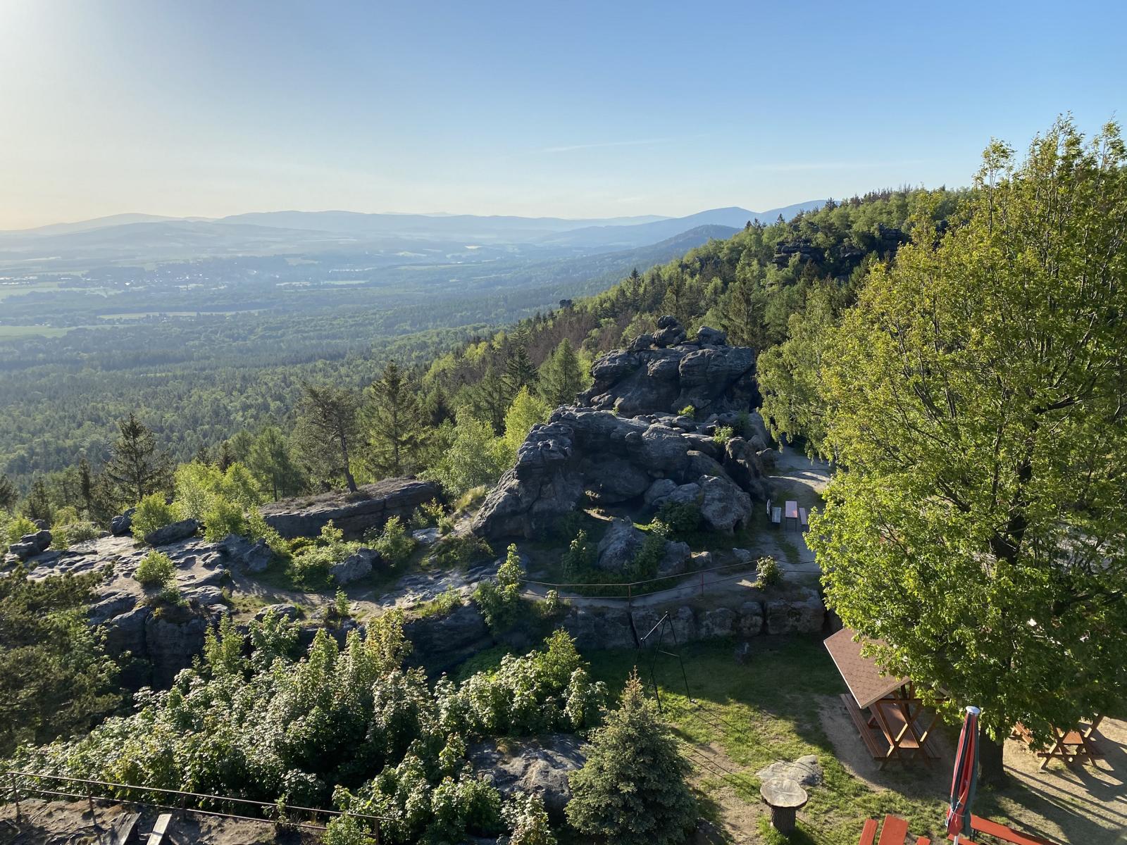 Blick Richtung Isergebirge